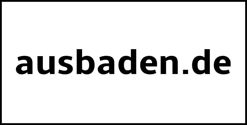 ausbaden.de