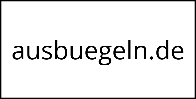 ausbuegeln.de