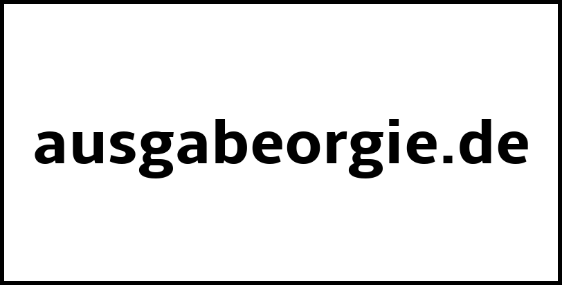 ausgabeorgie.de