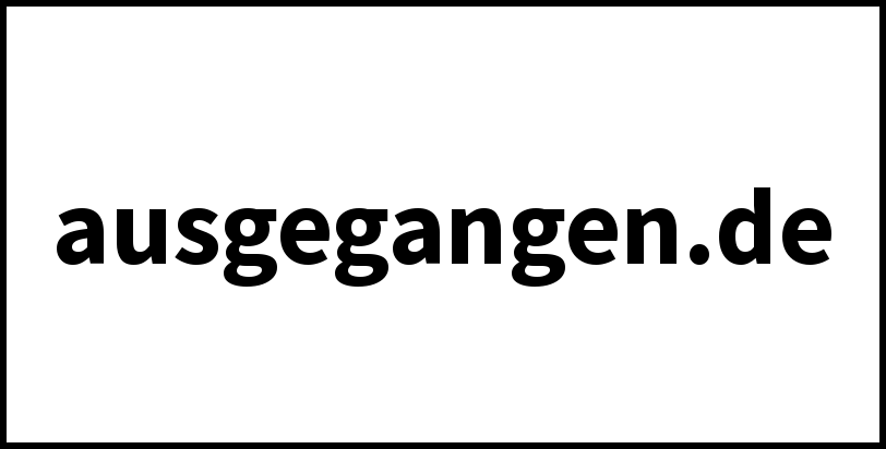 ausgegangen.de