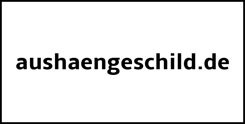 aushaengeschild.de