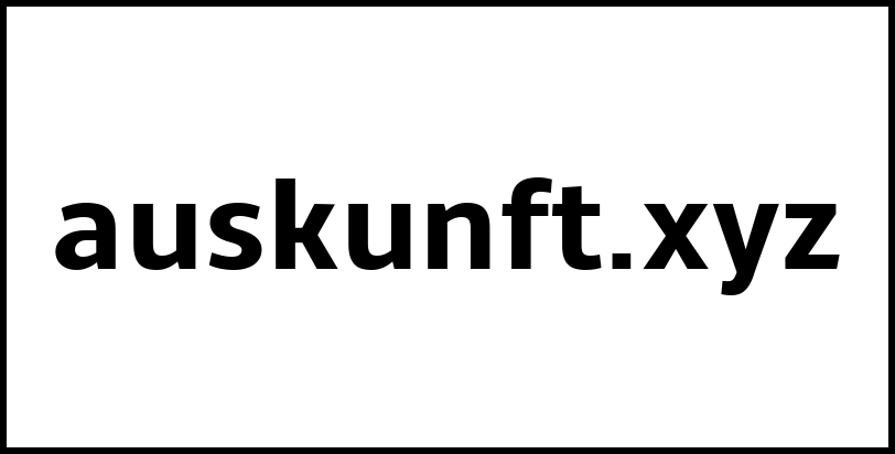 auskunft.xyz