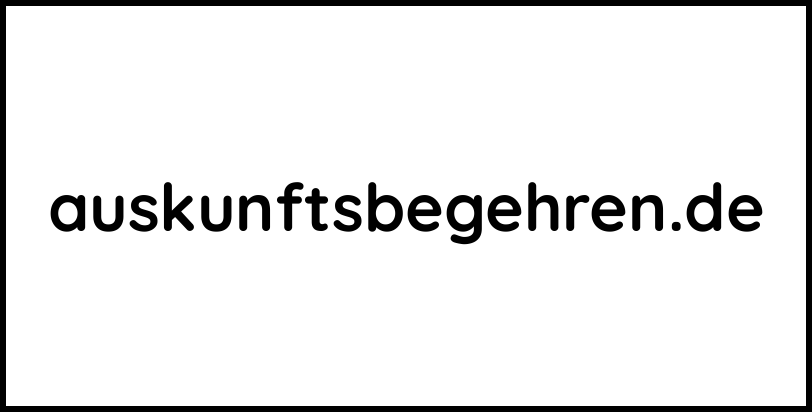 auskunftsbegehren.de