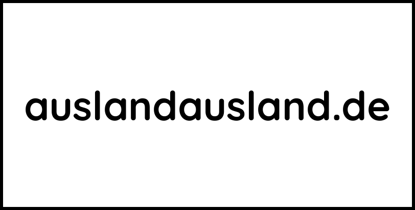 auslandausland.de