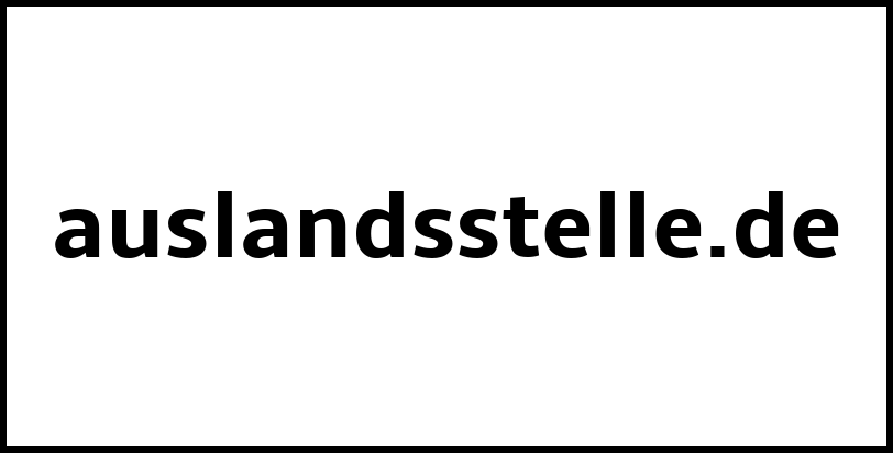 auslandsstelle.de