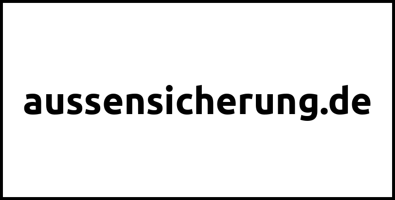 aussensicherung.de