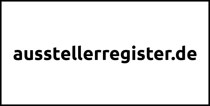 ausstellerregister.de