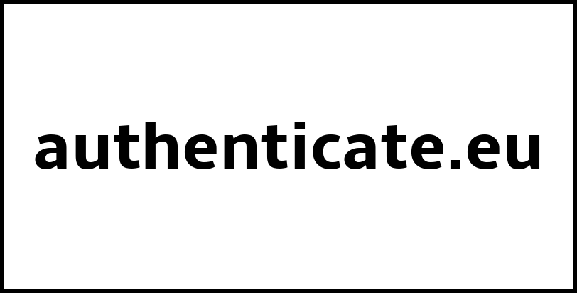 authenticate.eu