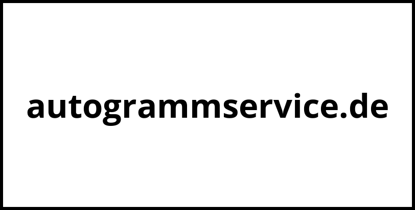 autogrammservice.de