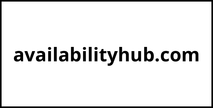 availabilityhub.com