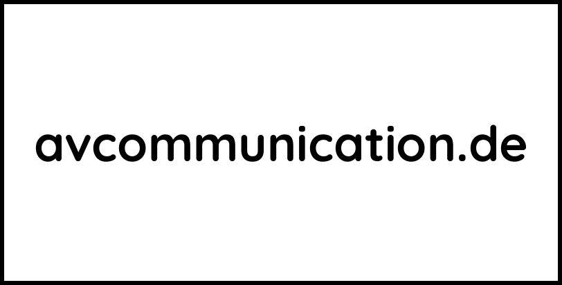 avcommunication.de