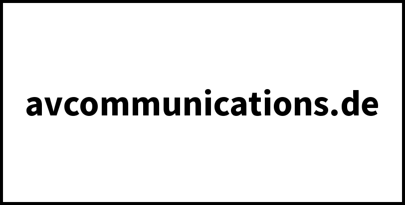 avcommunications.de