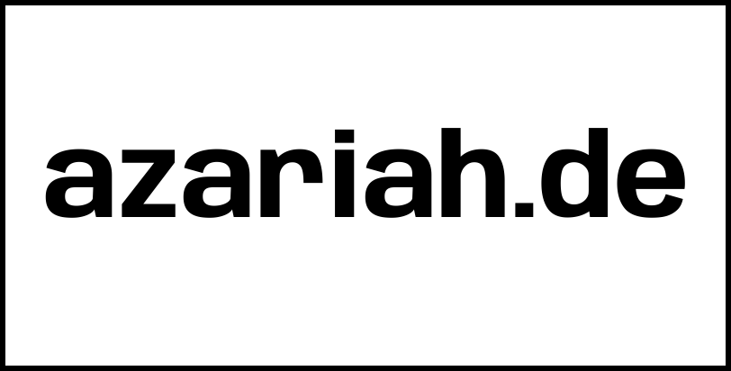 azariah.de