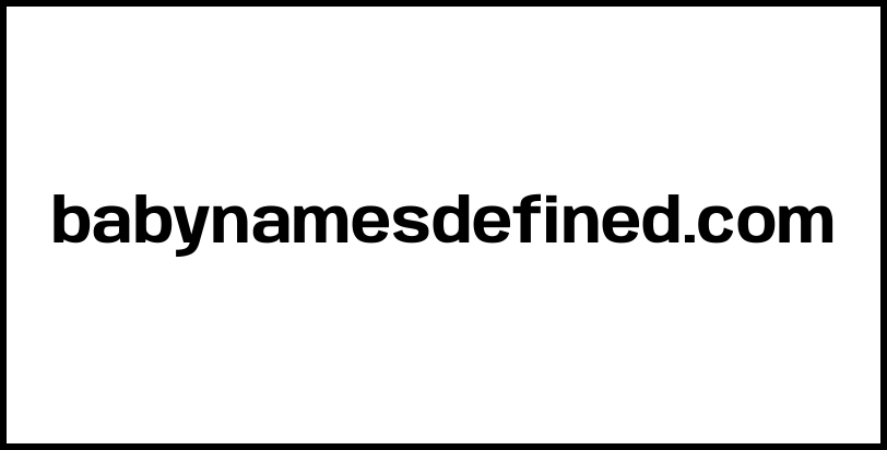 babynamesdefined.com