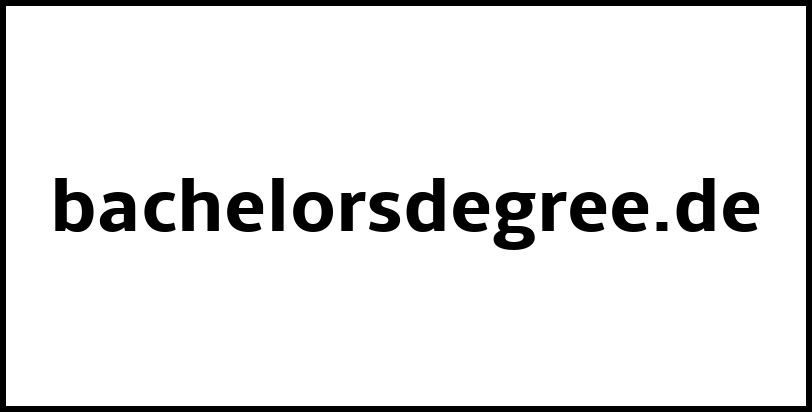 bachelorsdegree.de