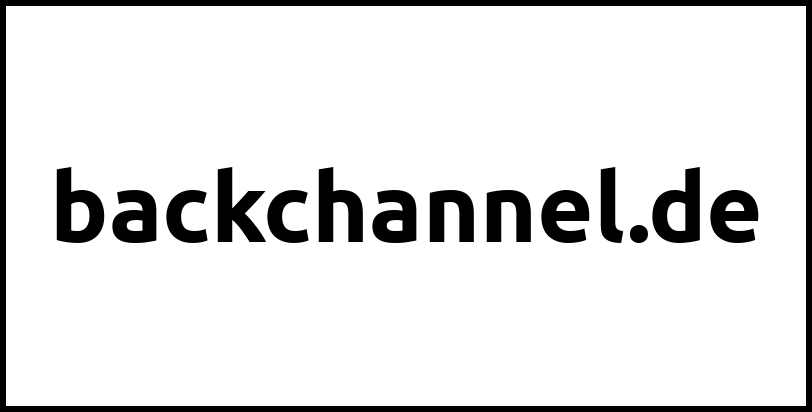 backchannel.de