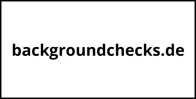 backgroundchecks.de