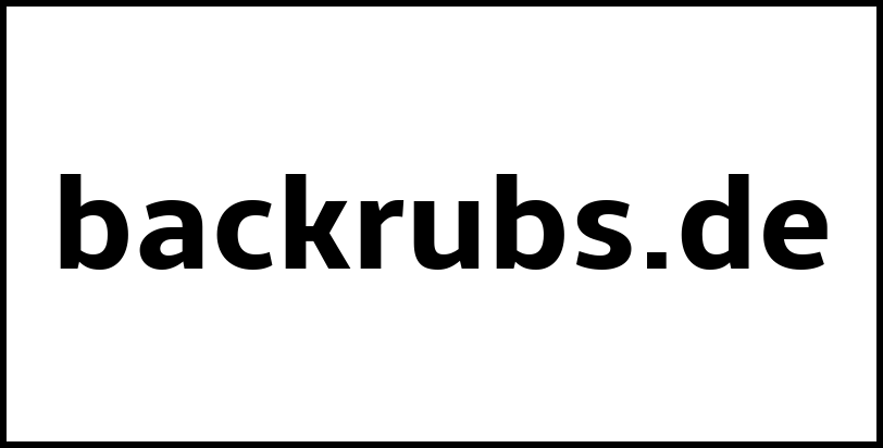 backrubs.de