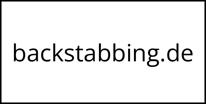 backstabbing.de