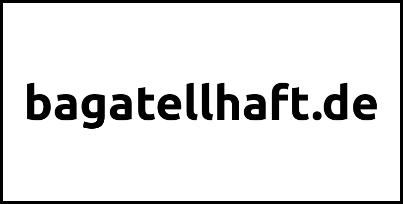 bagatellhaft.de