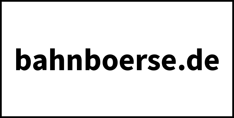 bahnboerse.de