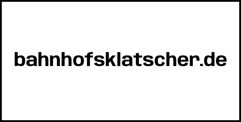 bahnhofsklatscher.de