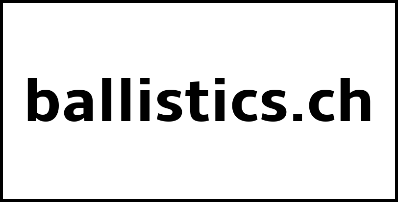 ballistics.ch