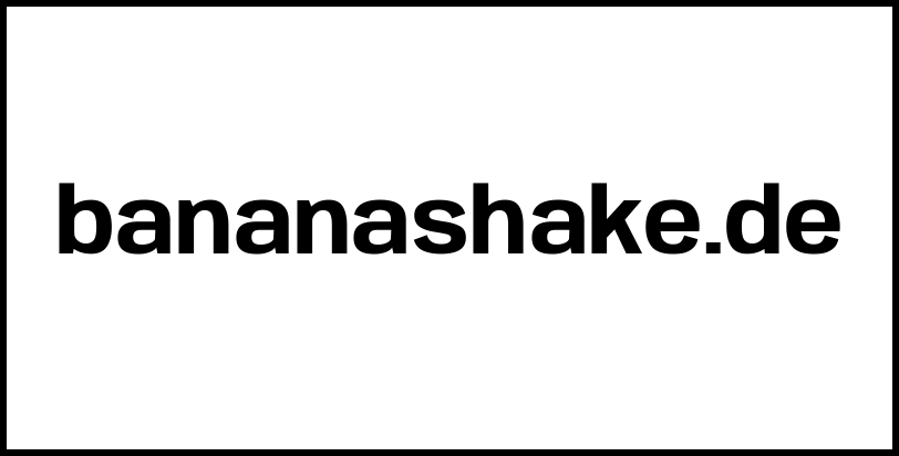 bananashake.de