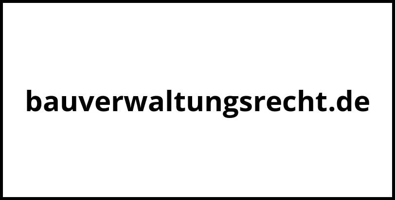 bauverwaltungsrecht.de