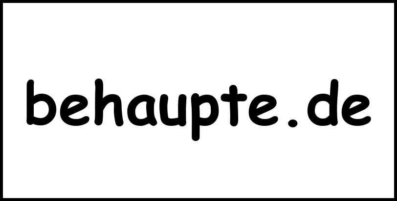 behaupte.de