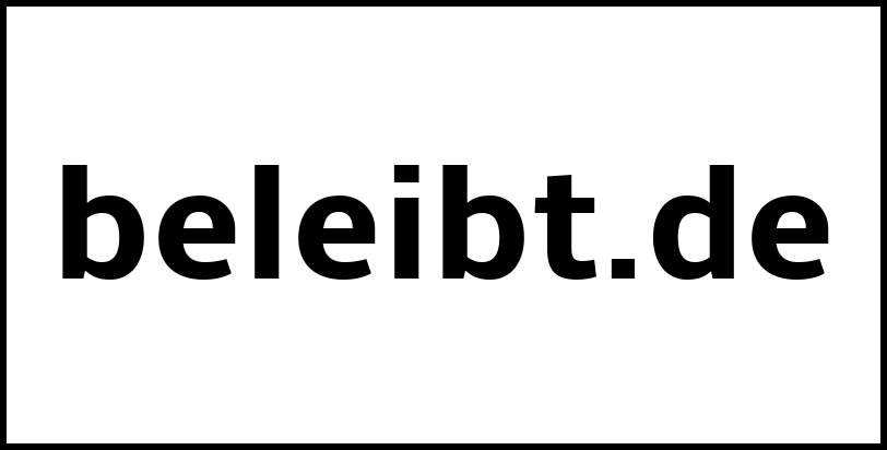 beleibt.de