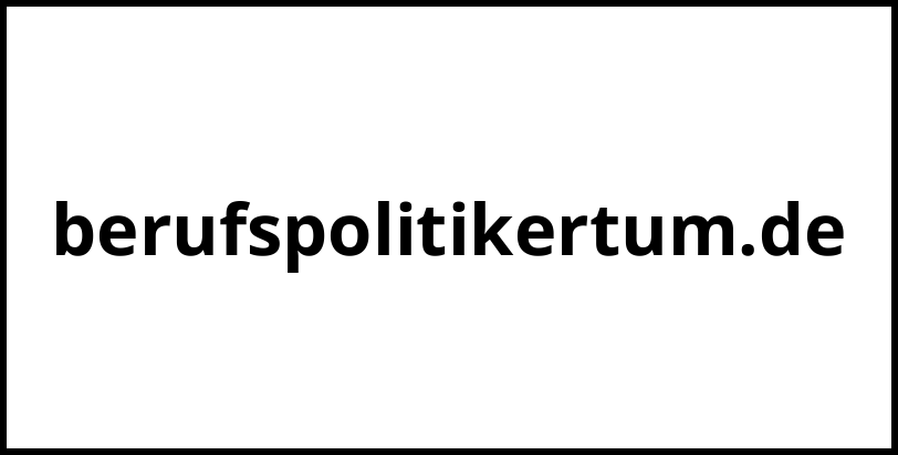 berufspolitikertum.de