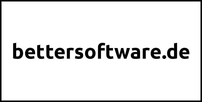 bettersoftware.de