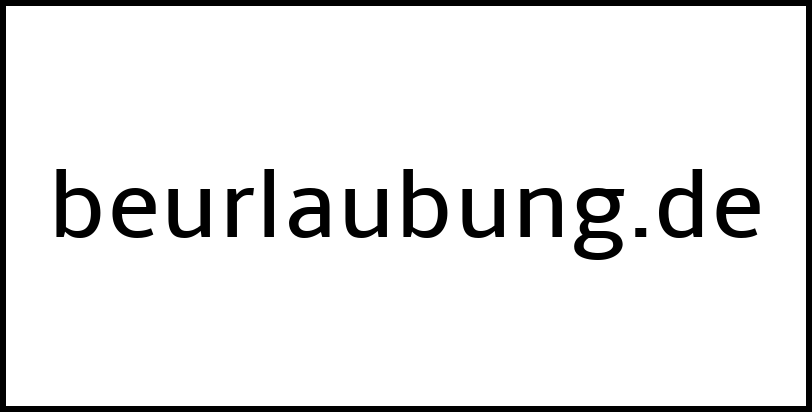 beurlaubung.de