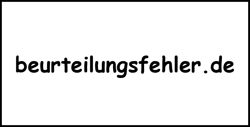 beurteilungsfehler.de