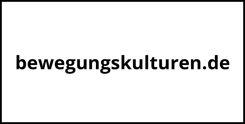 bewegungskulturen.de