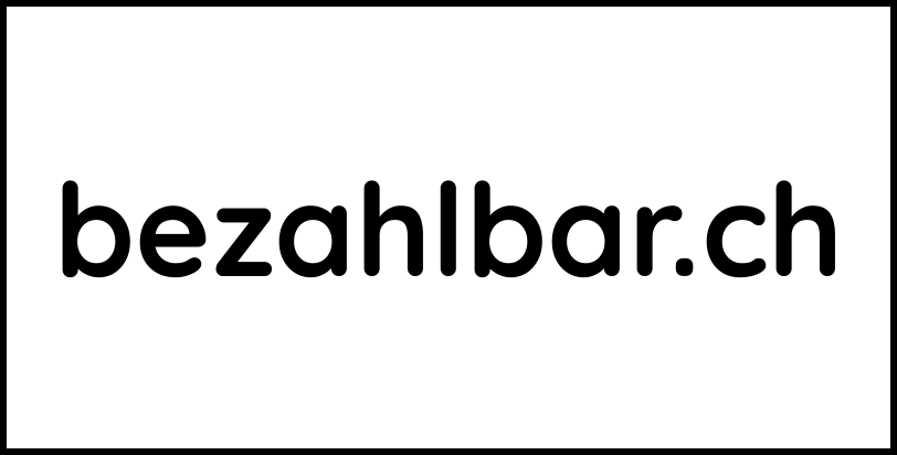 bezahlbar.ch