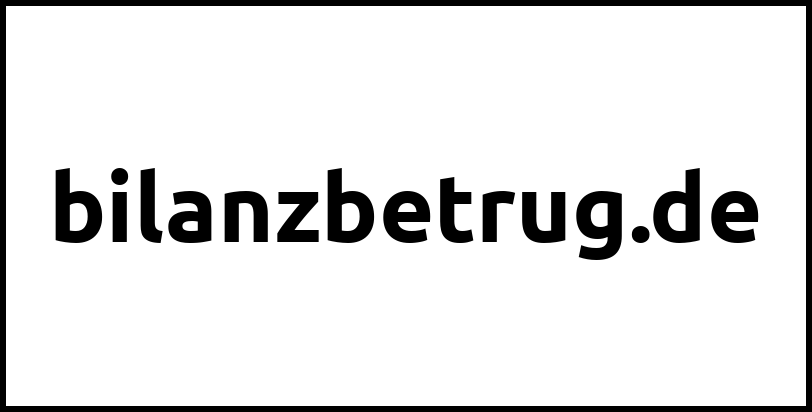 bilanzbetrug.de