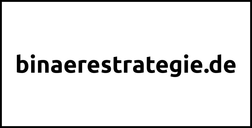 binaerestrategie.de