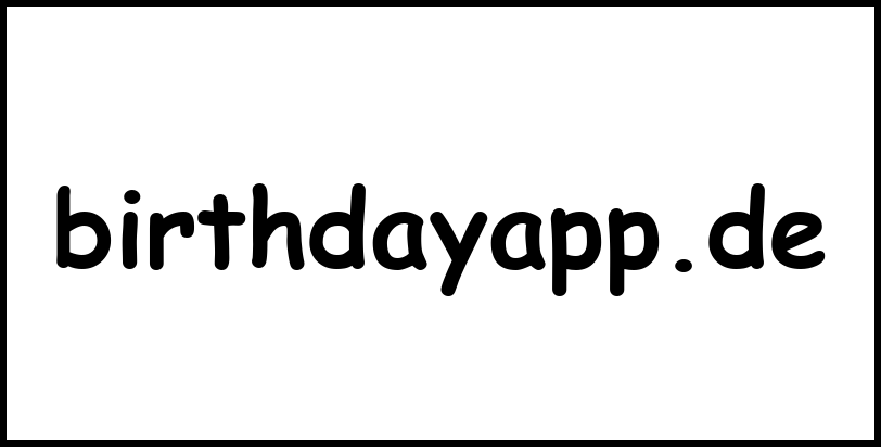 birthdayapp.de