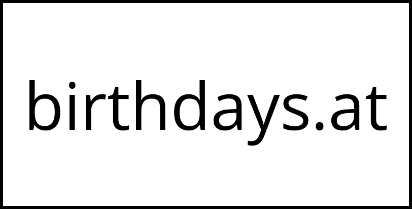 birthdays.at