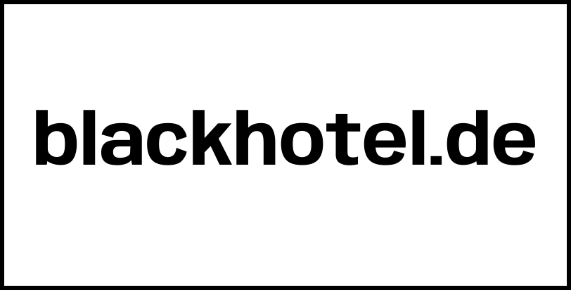 blackhotel.de