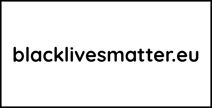 blacklivesmatter.eu