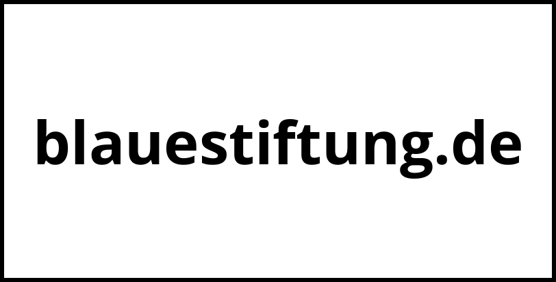 blauestiftung.de