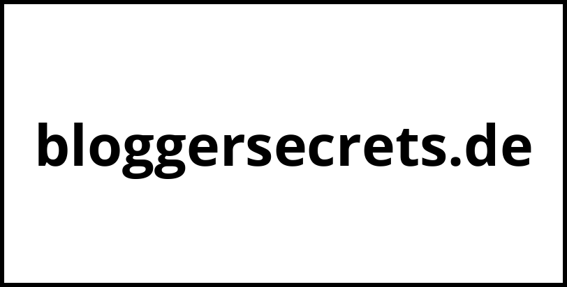 bloggersecrets.de