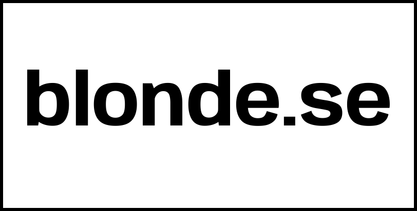 blonde.se