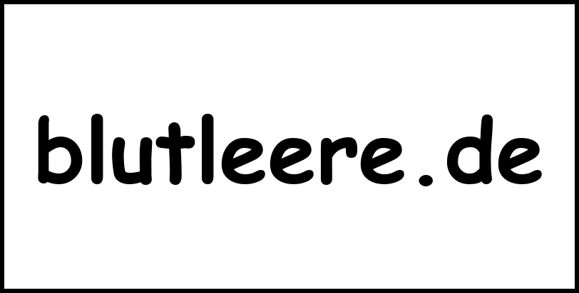 blutleere.de