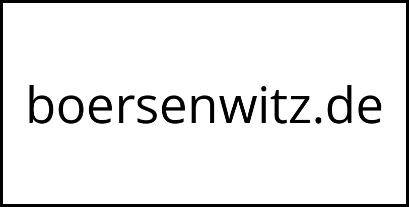 boersenwitz.de