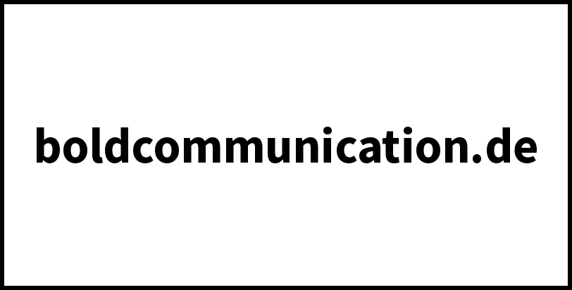 boldcommunication.de