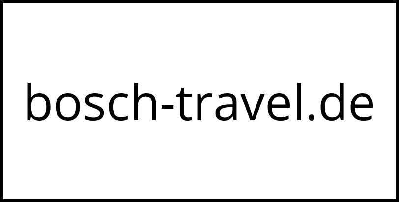 bosch-travel.de